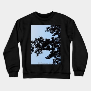 Blue Tree Silhouette Crewneck Sweatshirt